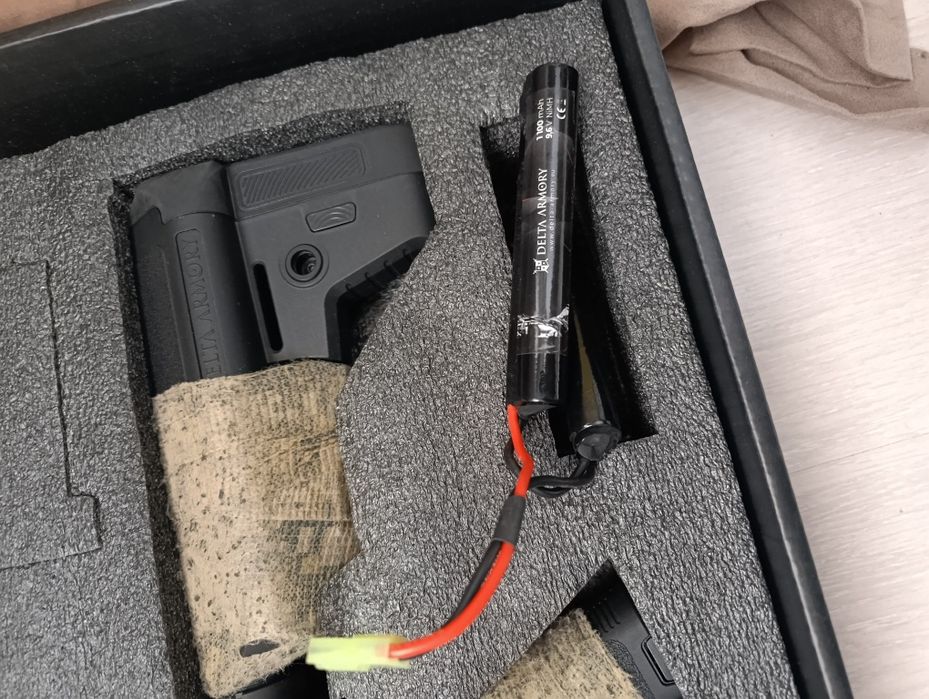 Еърсофт пушка delta armory m-lok със зарядно и батерия