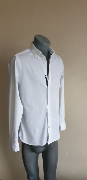 Tommy Hilfiger Pique Cotton Slim Fit / S НОВО! ОРИГИНАЛ! Мъжка Риза!