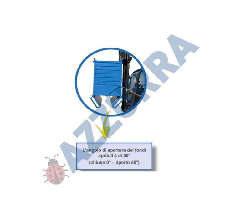 CONTAINER metalic fund basculant 2 tone