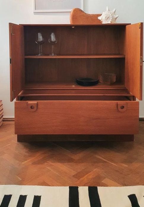 Cabinet din lemn de tec, Bartels Werten, 1960