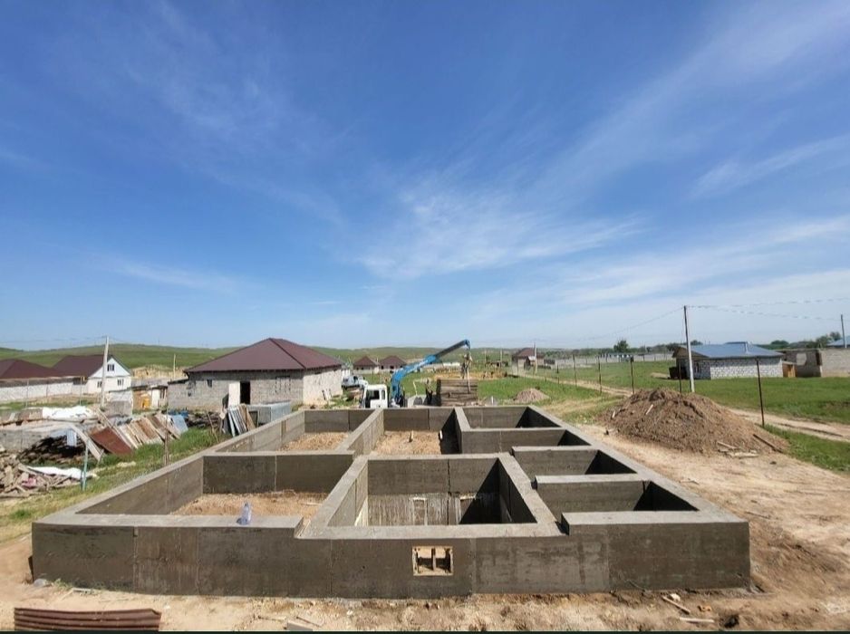 Заливка фундамент