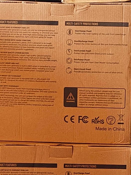 Преносима електростанция променлив ток с чиста синусоида соларен панел