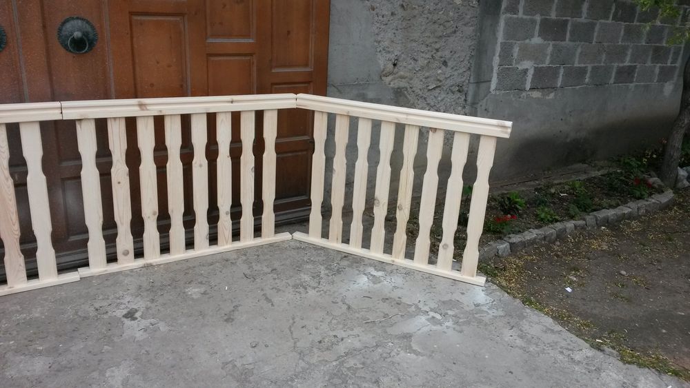 Дървен парапет по размер