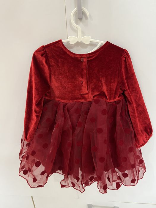 Детска официална рокля в червено