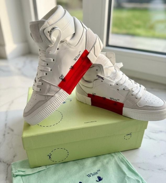 Adidasi OFF-White Court High Full Box