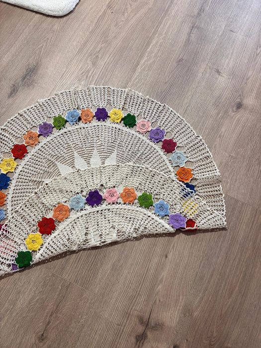 Croșetată manual cu flori
