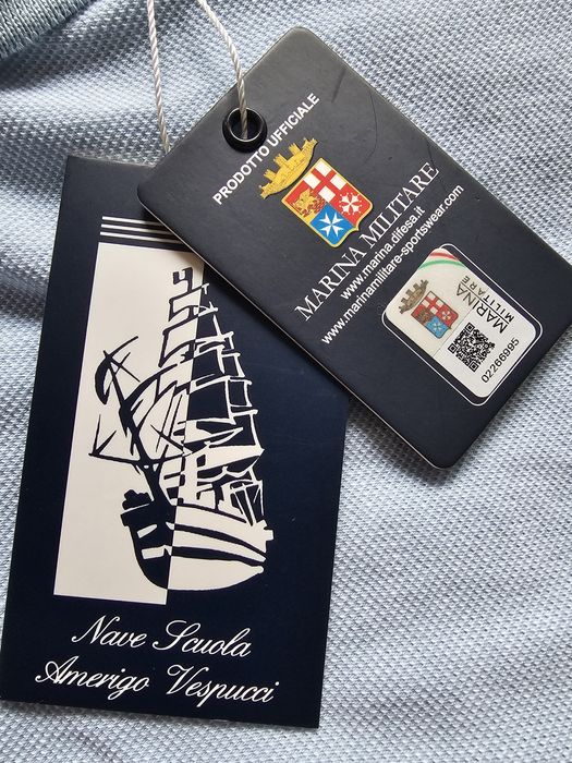 Нова ( с етикет) мъжка поло блуза Marina Militare,  в светло син цвят