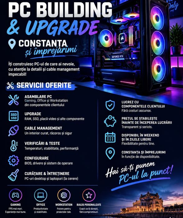 Asamblare PC uri, mentenanțe