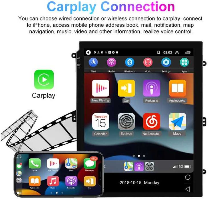 FORD TRANSIT 9.7'' 2014/2018  вертикална андроид навигация, 9648