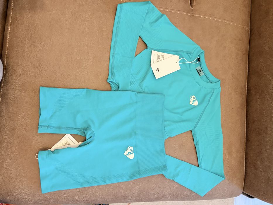 Дамски спортен екип/клин/бюстие/блуза за фитнес, йога и всякакъв спорт