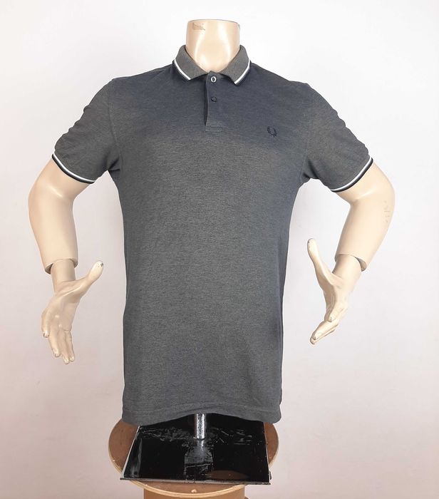 Fred Perry Twin Tipped - Оригинална мъжка тениска с яка размер L