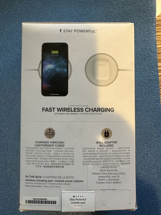 Incarcator fara fir Mophie