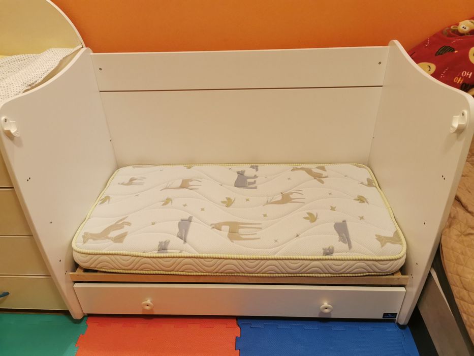 Детско Легло LORELLI CLASIC-люлка+матрак isleep+протектор за матрак