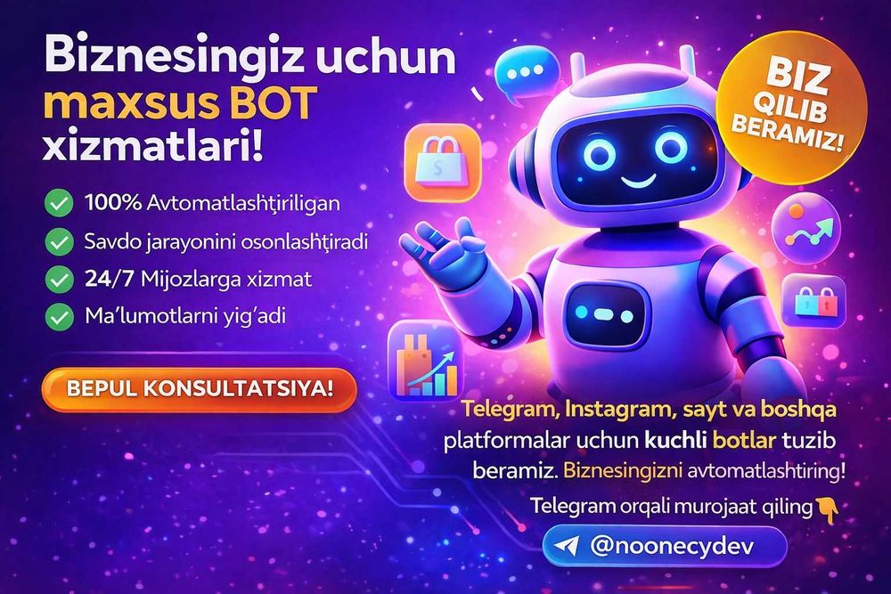 Maxsus Botlar yasash xizmati!