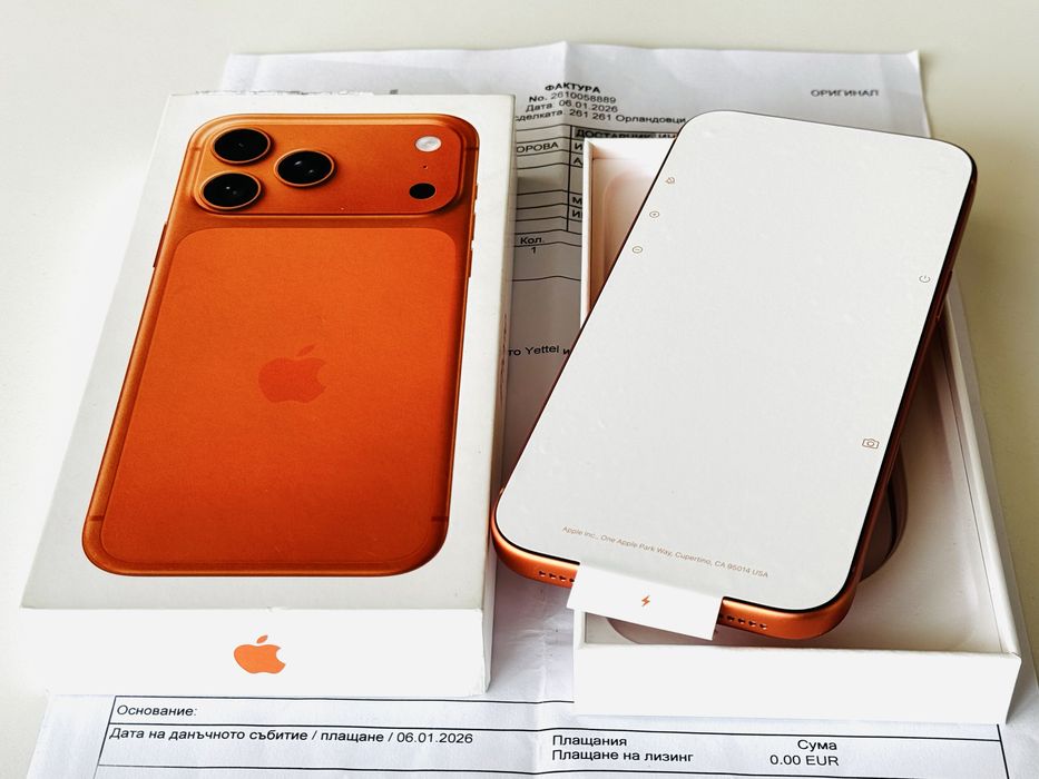 Iphone 17 Pro Max 256GB Cosmic Orange Гаранция 3 години