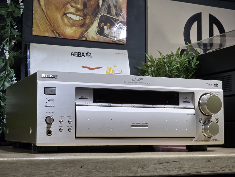 Receiver SONY str-da50 ES, amplituner 2.0 hifi, 5.1 surround, șampanie