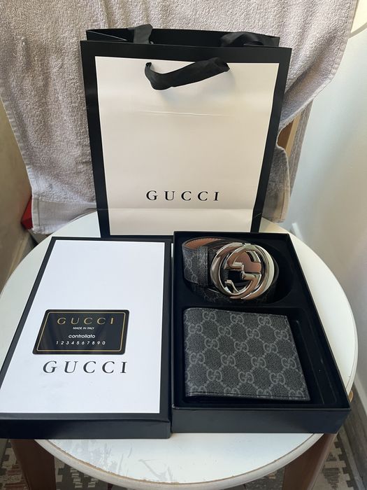 set gucci curea si portofel