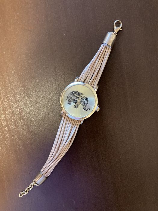 Ceas de Dama Bratara impletita Handmade Model Elefant