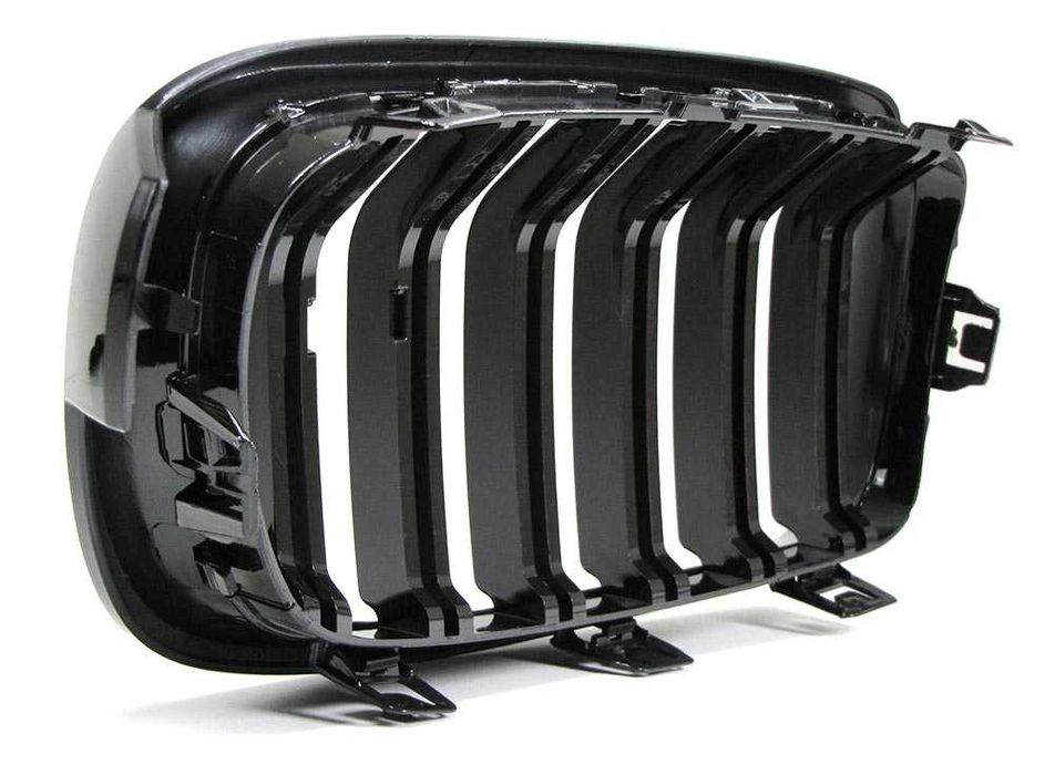 Grila dubla sport tuning BMW F30 F31 M LOOK negru lucios NOU