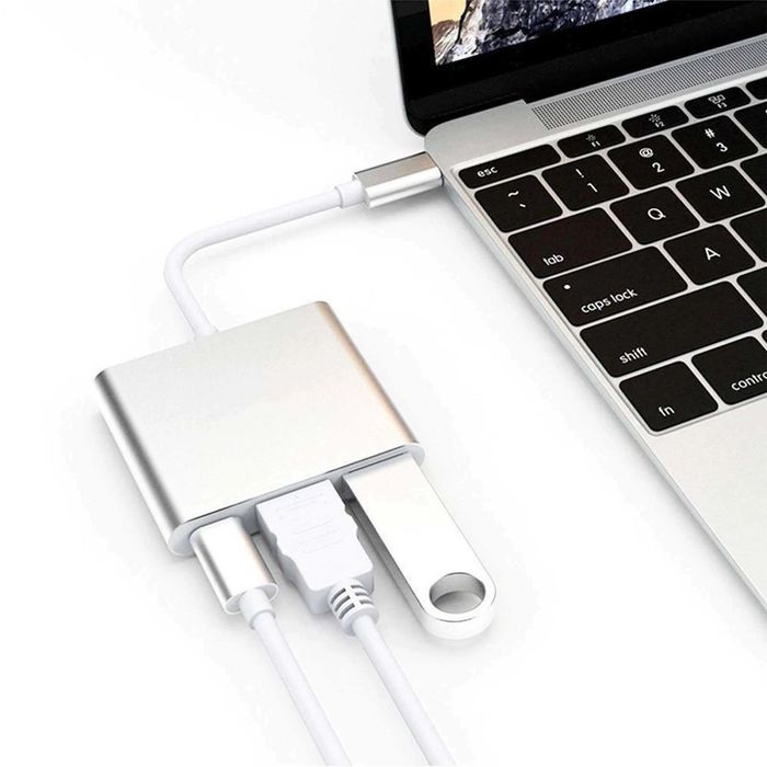 Adaptor NOU de la usbc la hdmi 4k + usb