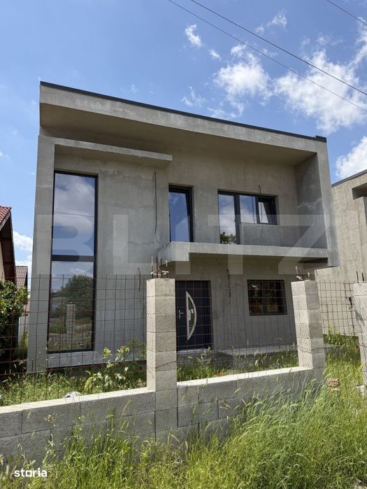 Casa P+1, 3 dormitoare, 105 mp, 200 mp teren, toate utilitatile, Damil