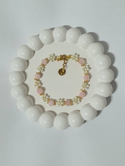 Brățară handmade cu Pietre Semiprețioase Pink Jade