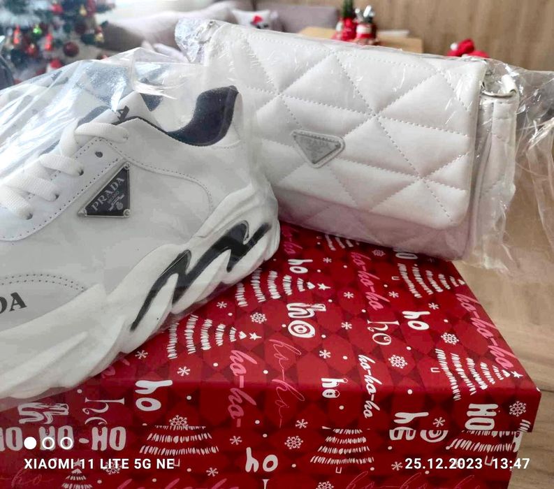 Комплект маратонки и чанта