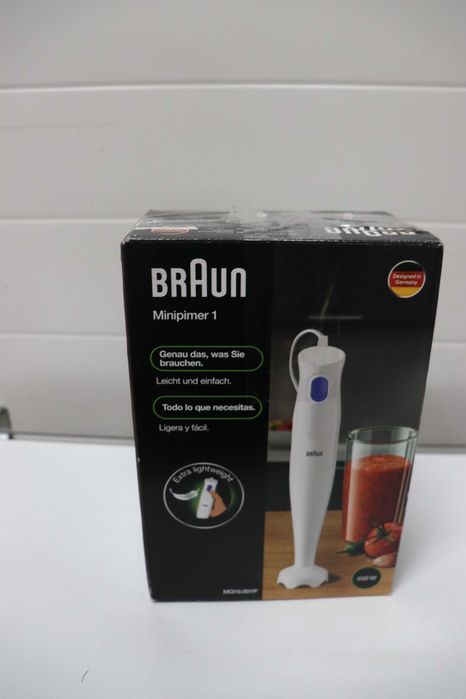 Braun Multi Quick 1, 450W, Ръчен блендер, Една скорост, 0.600L кана