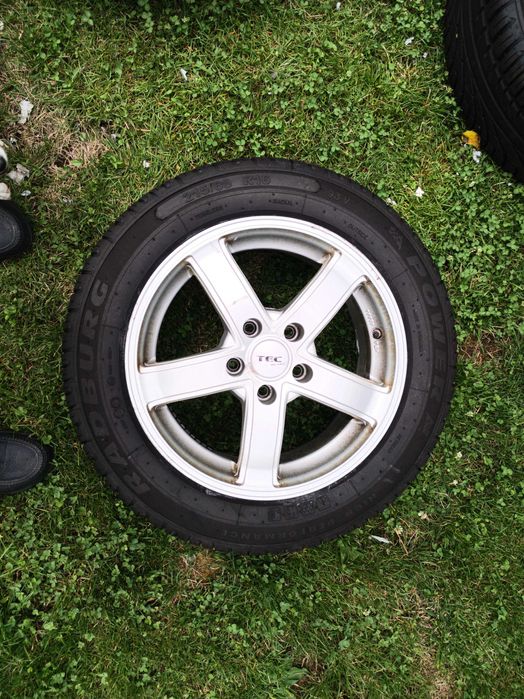 4 roți complete (anvelope vară) compatibile auto VW si Skoda