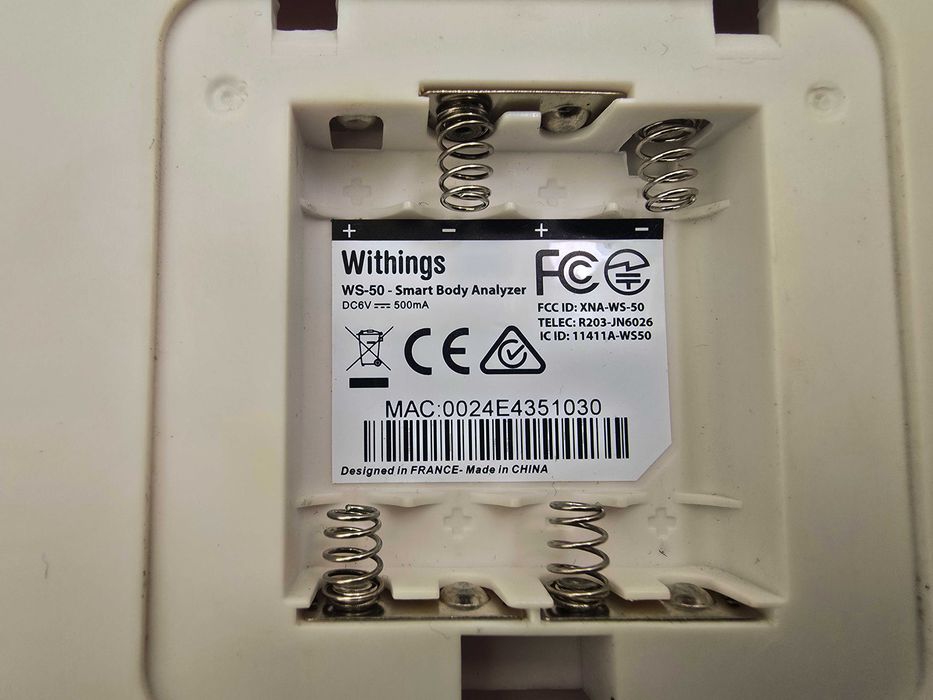 Cantar inteligent Withings WS-50 cu Wi-Fi si Bluetooth