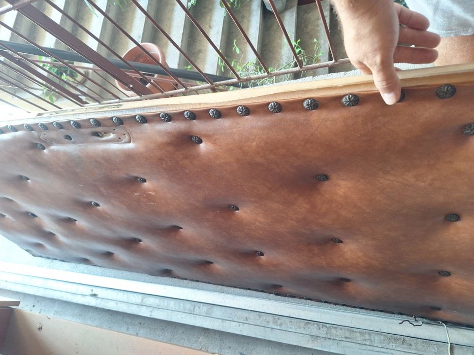 Usa intrare din lemn + capitonare