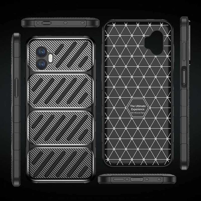 Samsung Galaxy Xcover7 Pro - Удароустойчив Кейс Гръб FIBER
