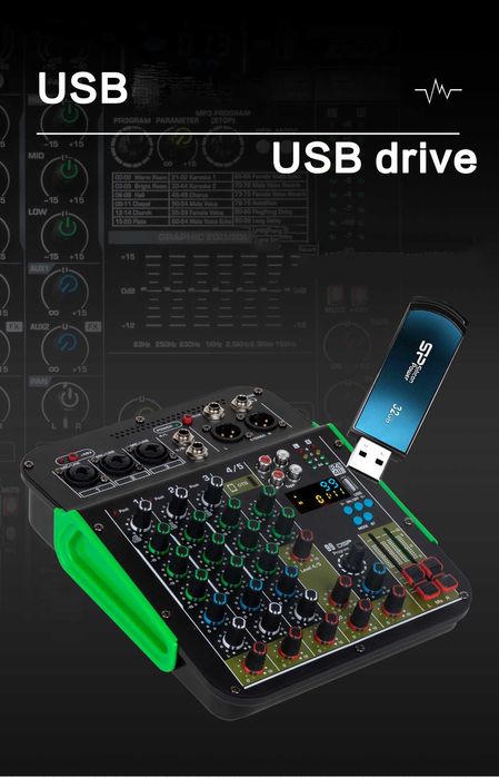 XTUGA MG75 микшер звуковая карта с 99 эффектами