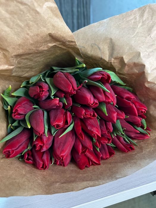 Тюльпаны оптом и в розницу КАСПИ РЕД есть