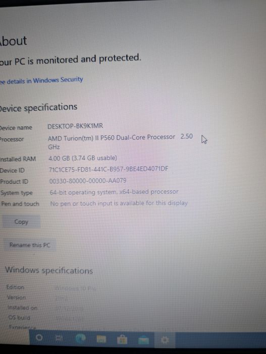 HP ProBook 4525s 15.6" / 4GB RAM / 500GB HDD / Windows 10 Pro