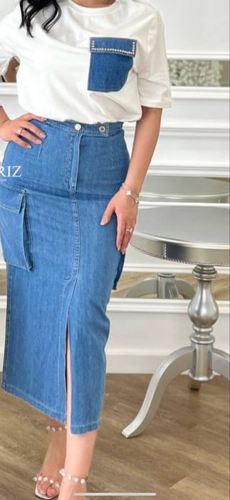 Джинсовая двойка производство турция