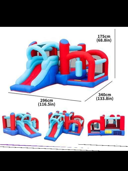 Надувной батут AirMyFun с горкой