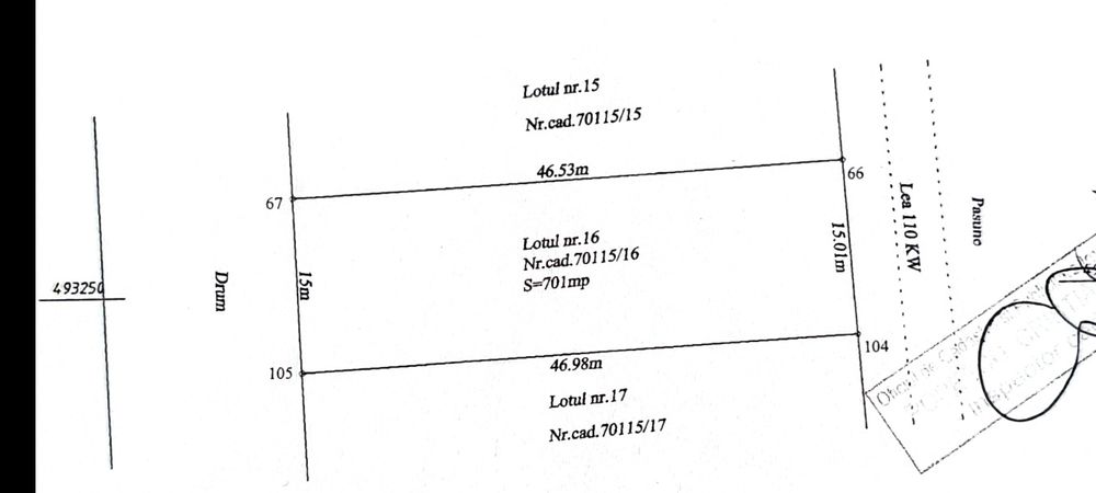 Teren intravilan de vânzare în Șibot