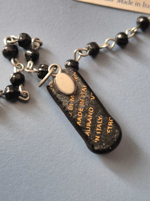 Raritate! Set de bijuterii artizanale realizate din sticlă de Murano