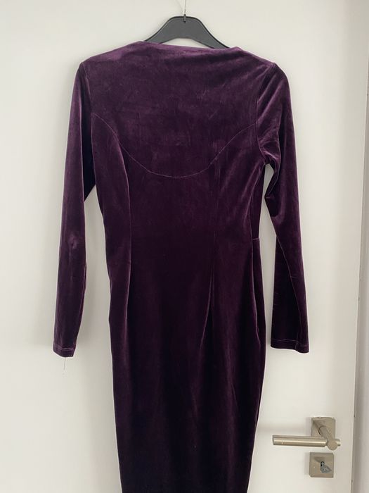 Rochie peste genunchi catifea