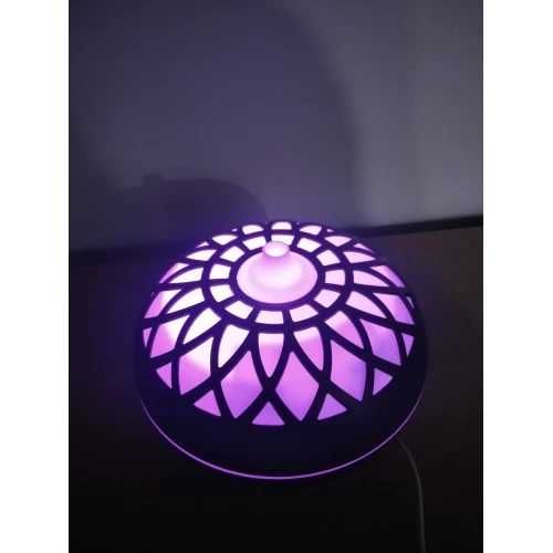 Ефектен дифузер с дървесен дизайн, дистанционно и 7 цвята