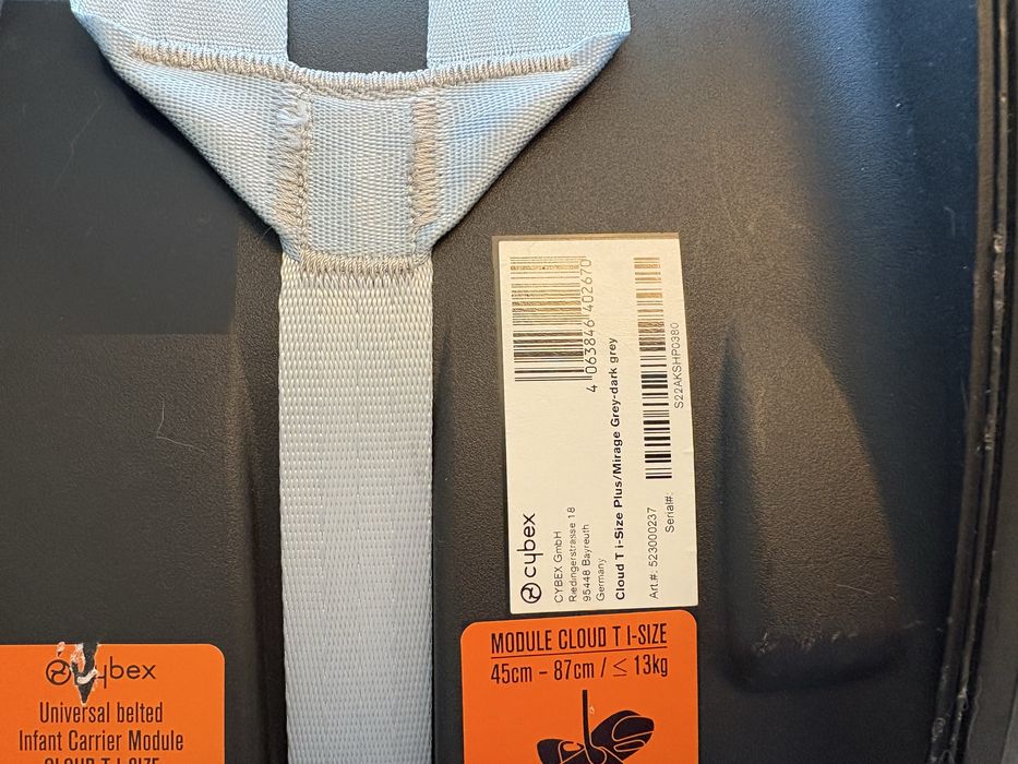 Vand scoica Cybex Cloud T Plus culoare Mirage Grey