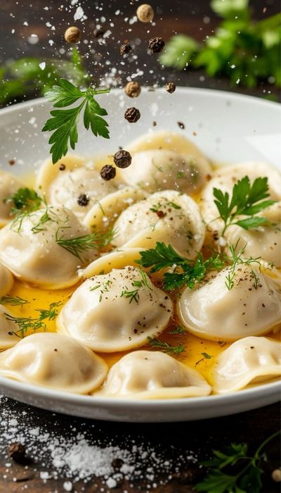 Пельмени ручные домашние вкусные