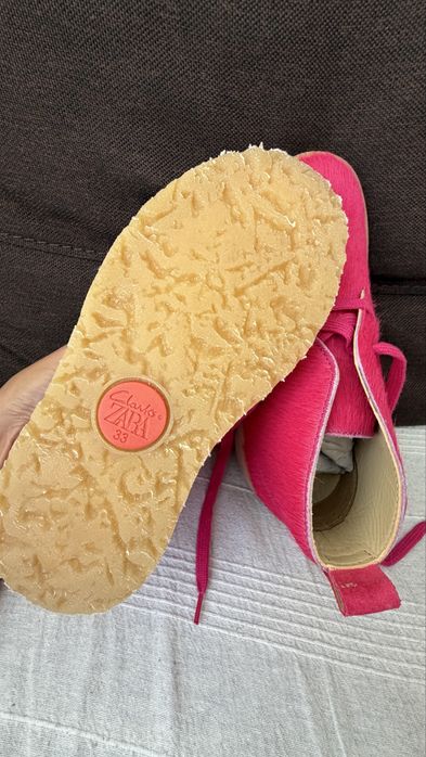 Детски кожени боти ZARA x Clarks