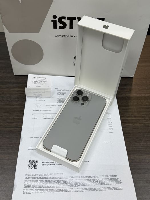 ***256GB iPhone 15 Pro MAX iStyle до 2025г. Natural Titanium