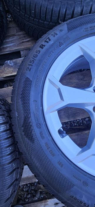 Jante Anvelope Original Audi Q3 F3  215/65 R17 99H  Continental WinterContact TS850P  AO  5x112  6.5Jx17  Et.38 Skoda Kodiaq Seat Sharan Vw Tiguan
