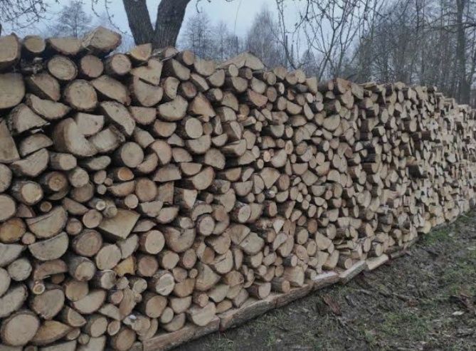 Колка, складирование дров