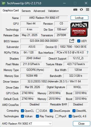 Placa video RX 9060 XT 16GB ASUS Prime