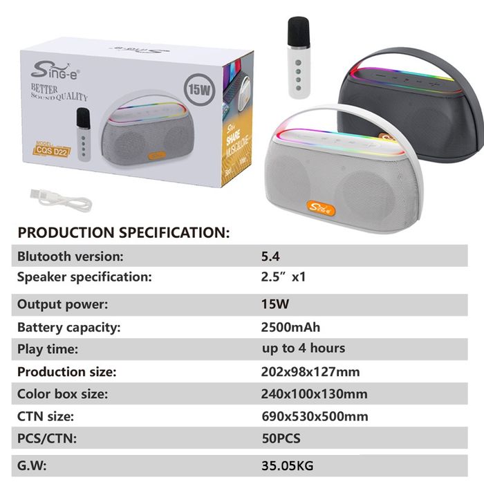 Караоке микрафон 1 та микрафонли сифатли махсулот.