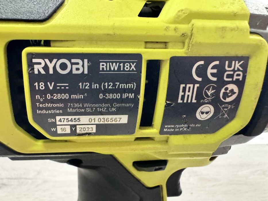 Акумулаторен Безчетков Ударен Гайковерт Ryobi RIW18X-0 - 18V, 700 Nm